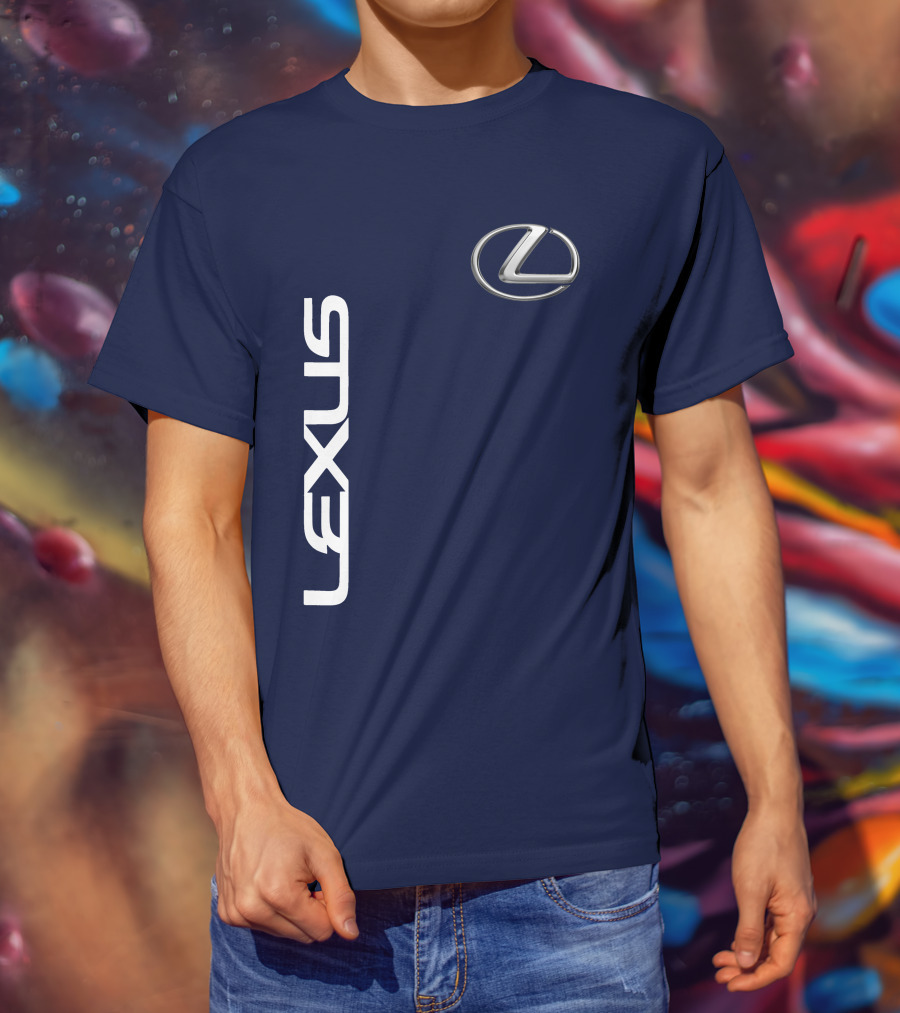 LEXUS Logo Icon Blue Background T-Shirt