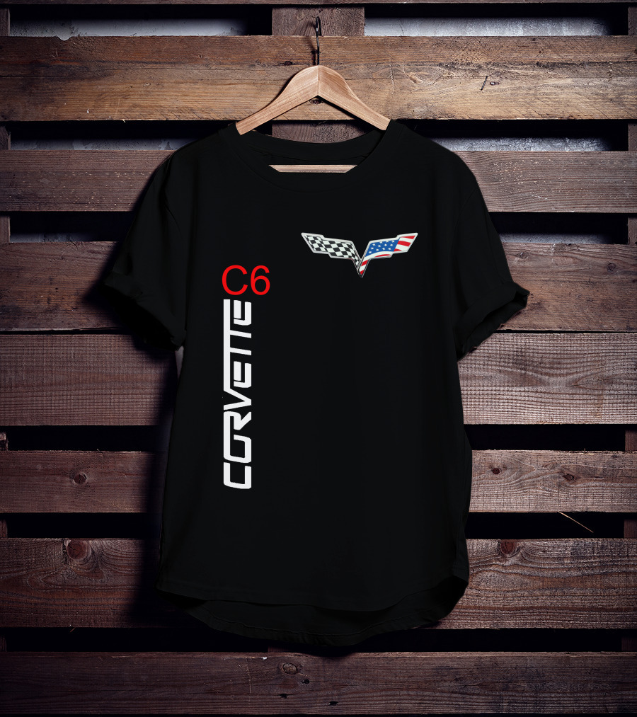 CORVETTE C6 Racing Flag T-Shirt