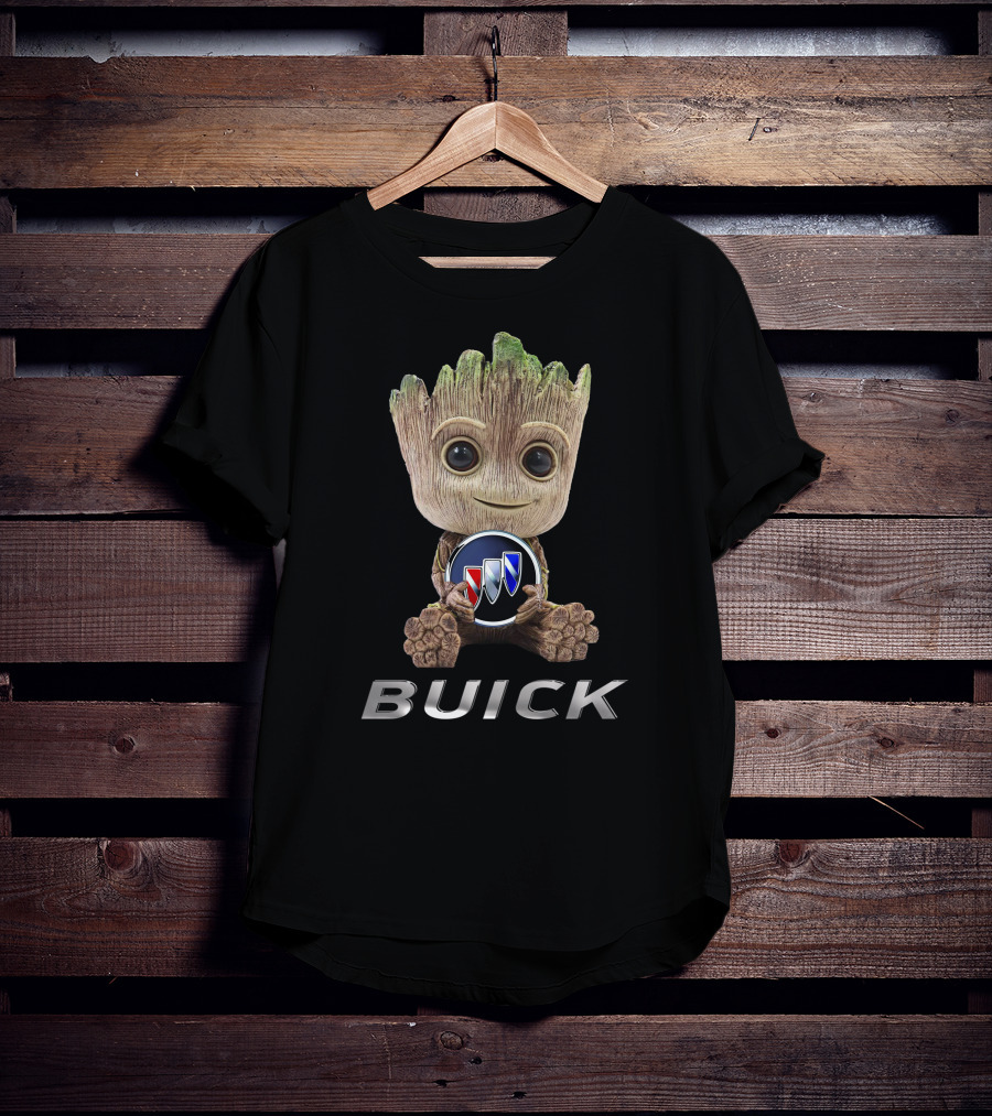 BUICK Baby Groot Holding Emblem T-Shirt
