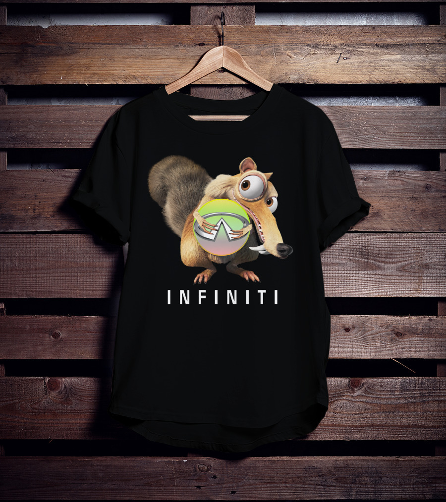 INFINITI Scrat Holding Green Sphere T-Shirt