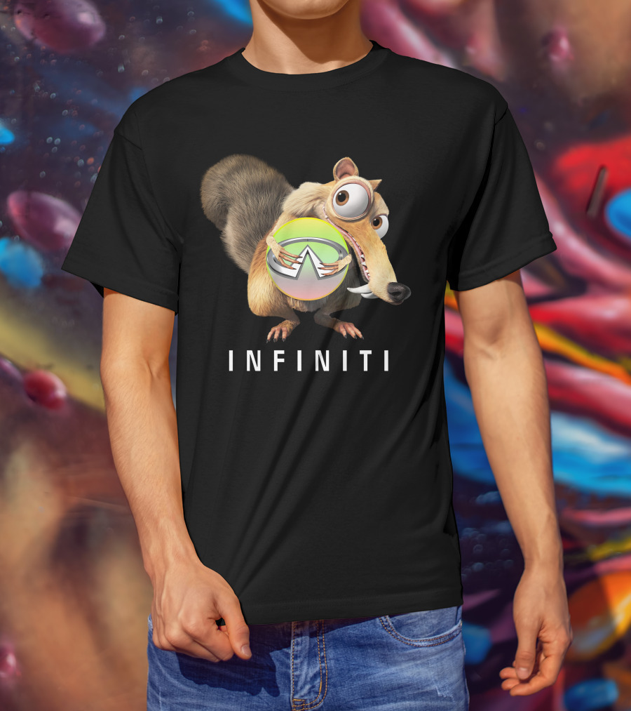 INFINITI Scrat Holding Green Sphere T-Shirt