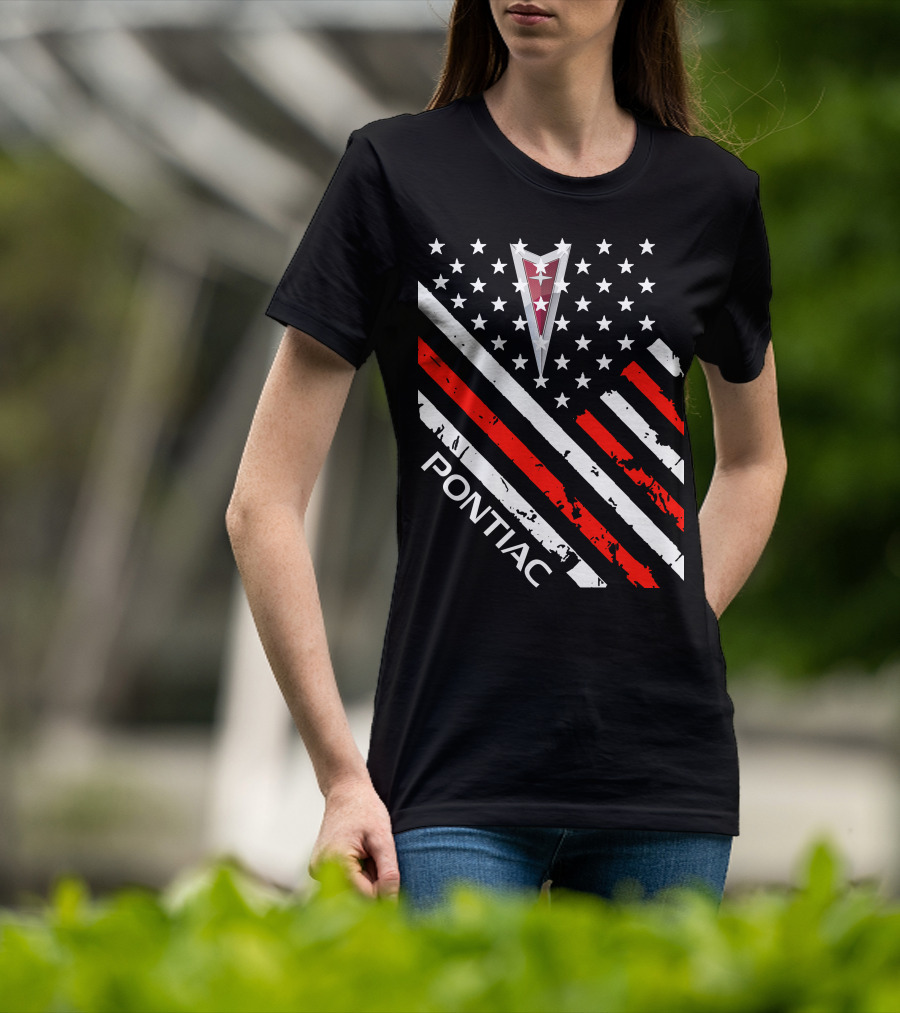 Pontiac Stars Stripes Emblem T-Shirt