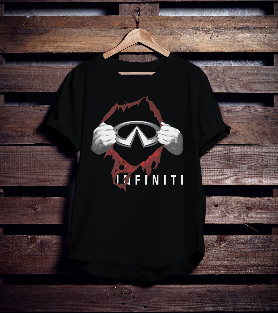 INFINITI Logo Superhero Unveiling Hands T-Shirt