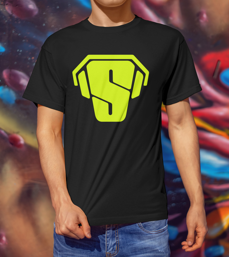 RS Green Iconic Logo S Neon T-Shirt
