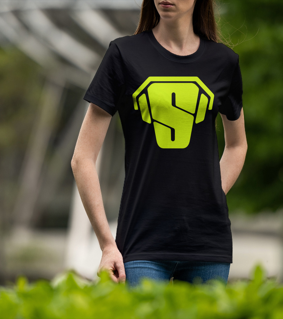 RS Green Iconic Logo S Neon T-Shirt