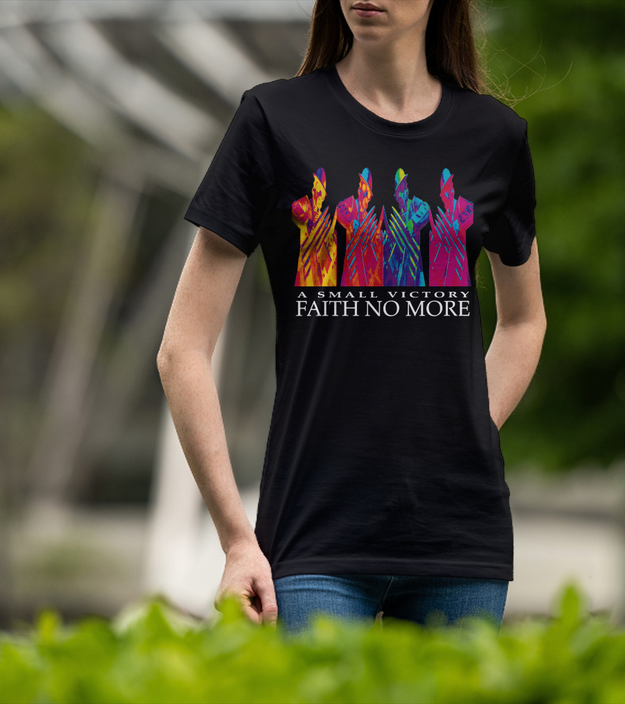 A Small Victory Faith No More Colorful Figures T-Shirt