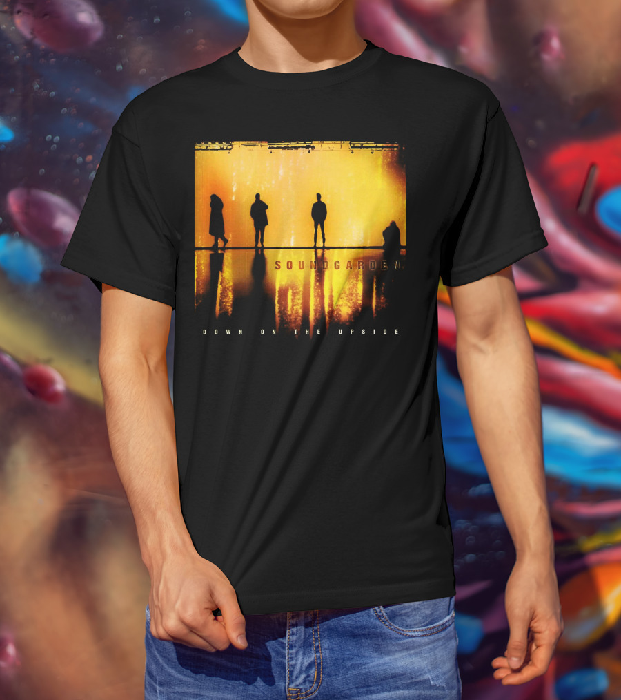 Soundgarden Down On The Upside Silhouettes Reflecting On Stage T-Shirt