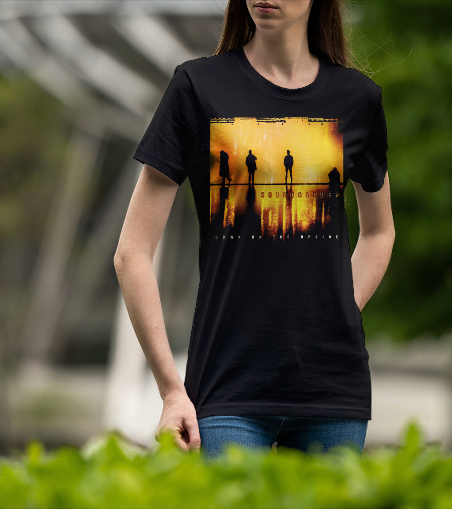 Soundgarden Down On The Upside Silhouettes Reflecting On Stage T-Shirt
