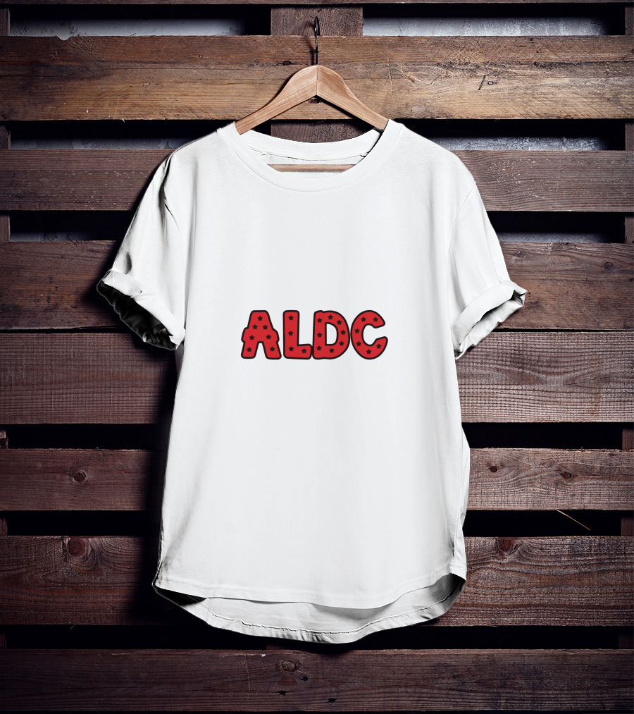 ALDC Red Lettering With Stars T-Shirt