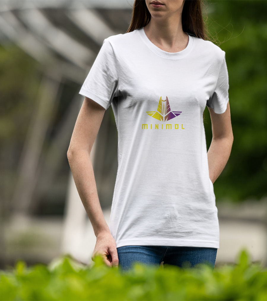 Minimum Transformer Robot Head Yellow Purple T-Shirt
