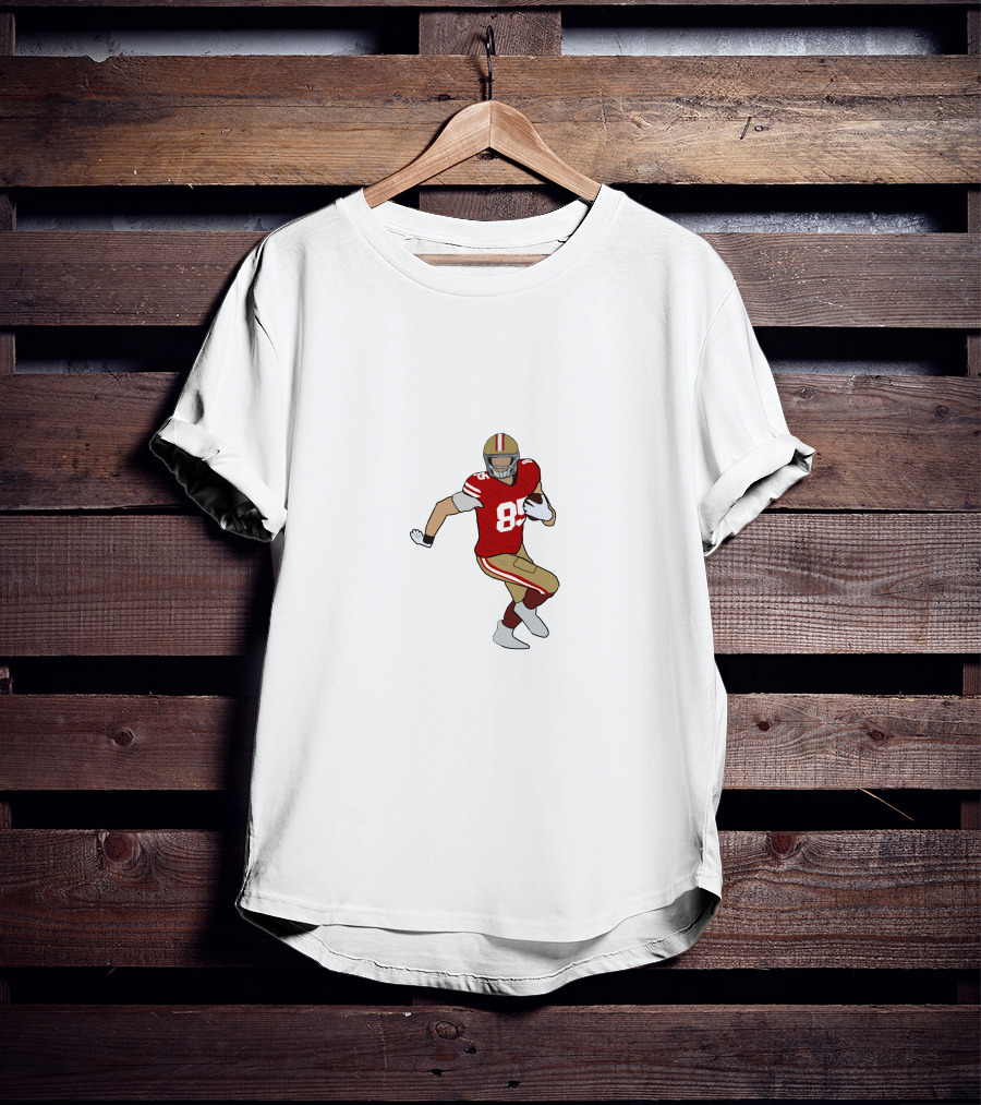Garoppolo Kittle 85 Football Player Red And Gold Uniform T-Shirt