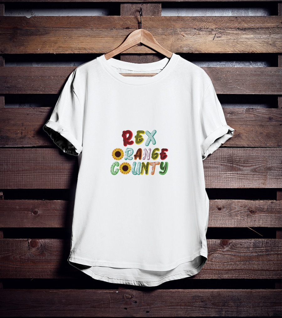 Rex Orange County Colorful Sunflower Letters T-Shirt