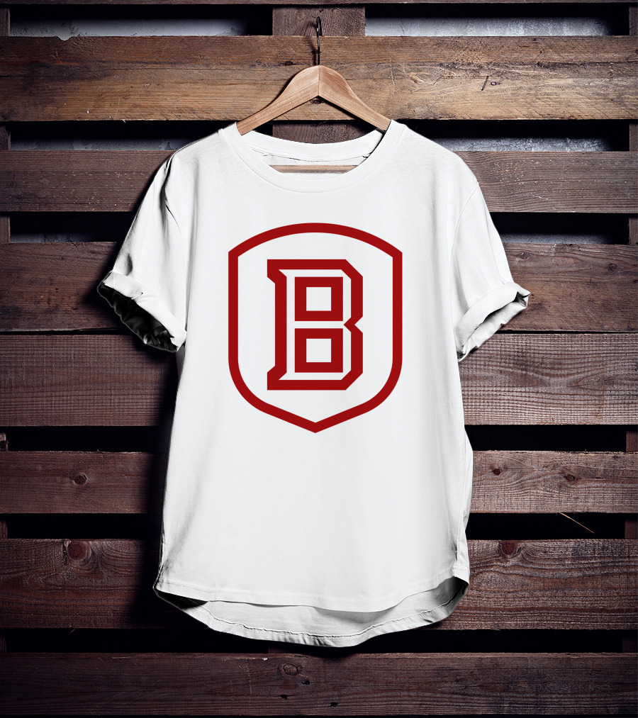 Bradley Braves Shield Emblem B T-Shirt