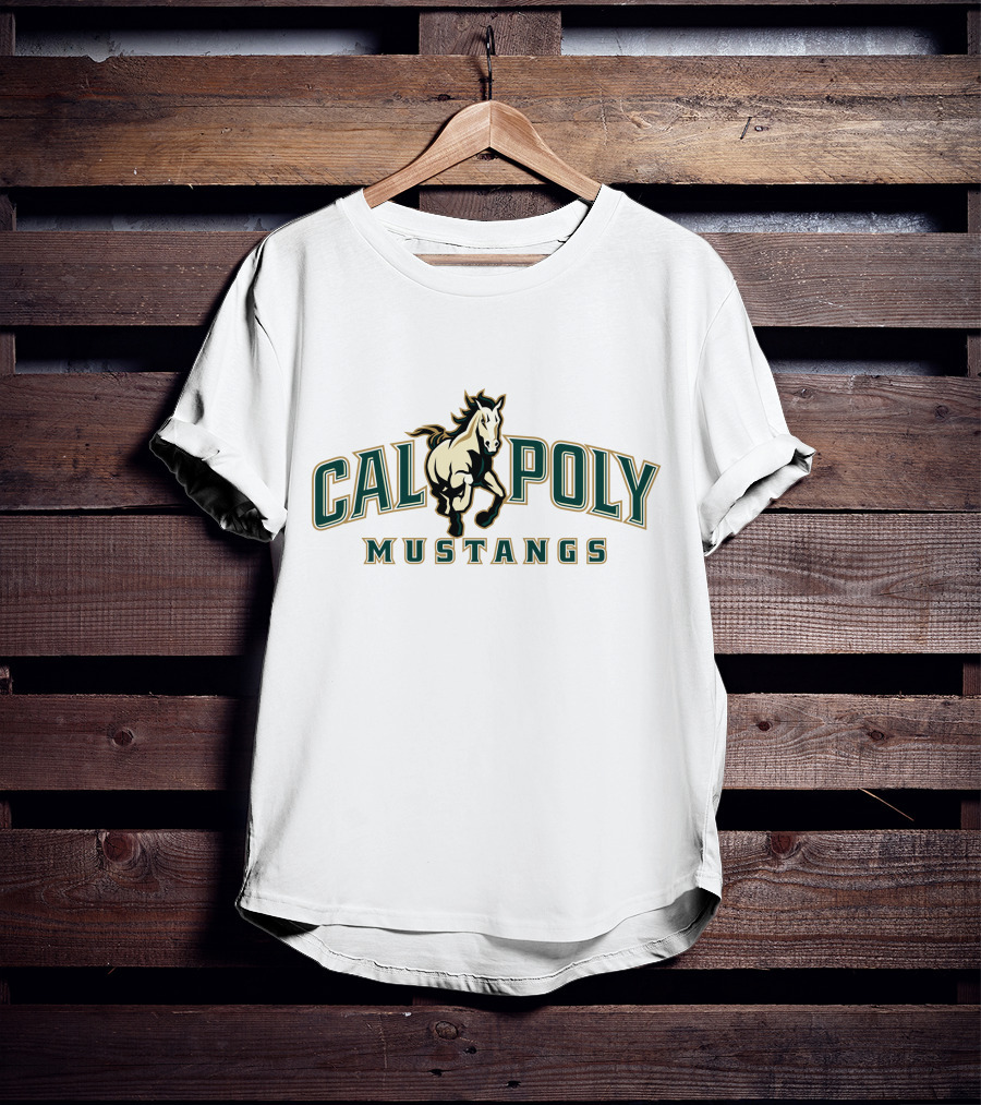 Cal Poly Mustangs Logo With Charging Horse T-Shirt