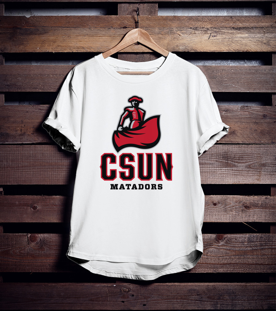 CSUN Matadors Logo Matador In Red And Black Robe T-Shirt