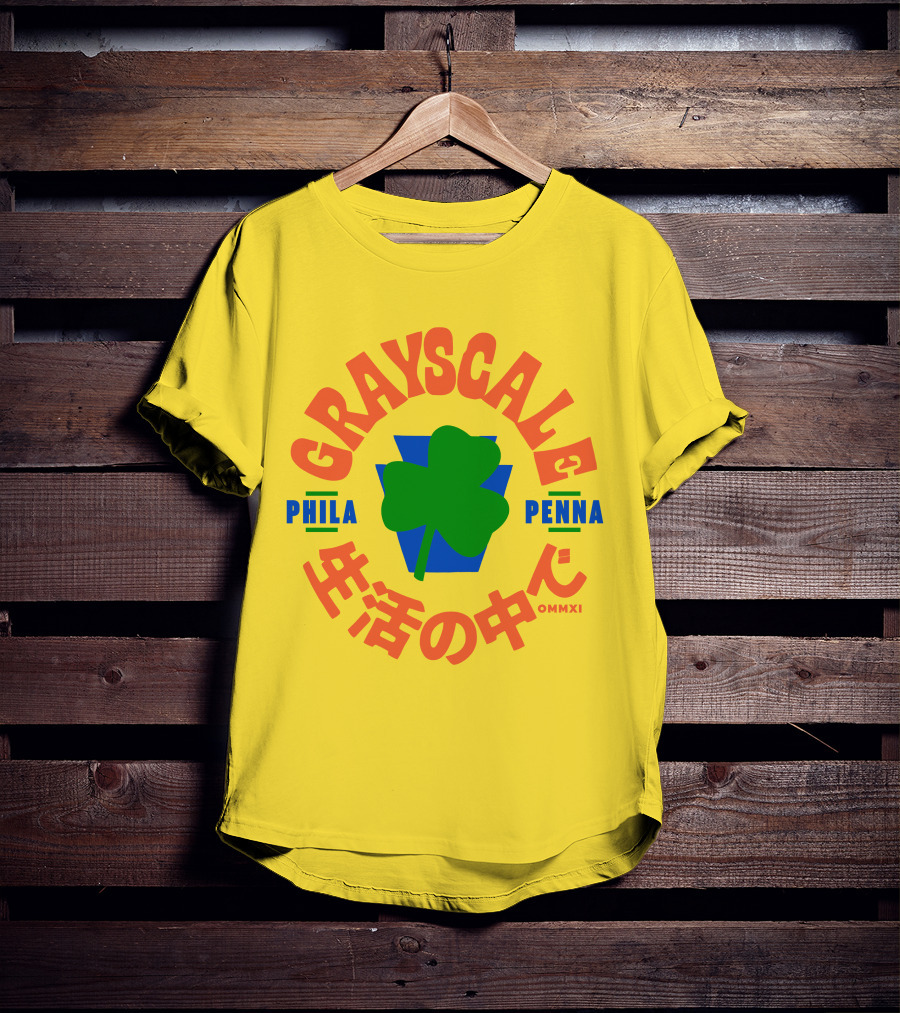 Grayscale Phila Penna Life OMMXI Shamrock T-Shirt