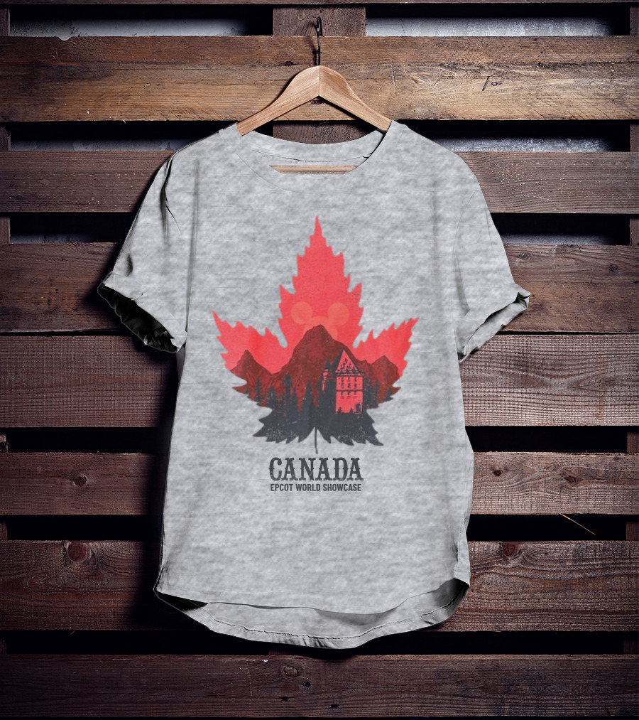Canada EPCOT World Showcase Maple Leaf Mickey T-Shirt