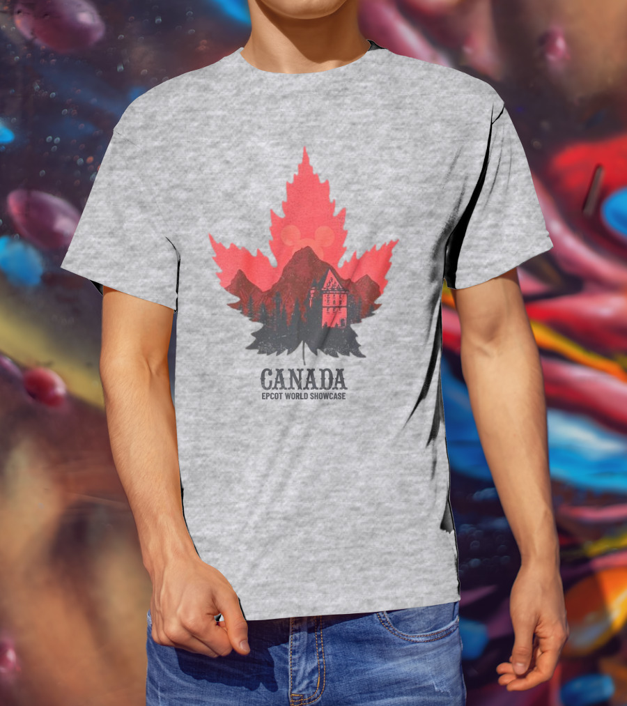 Canada EPCOT World Showcase Maple Leaf Mickey T-Shirt