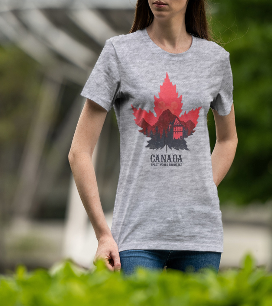 Canada EPCOT World Showcase Maple Leaf Mickey T-Shirt