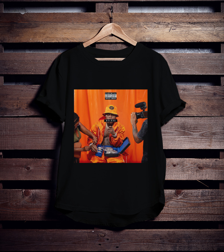 Blameitonbaby Merch Blame It On Baby Deluxe Explicit Content Orange Outfit Photography T-Shirt