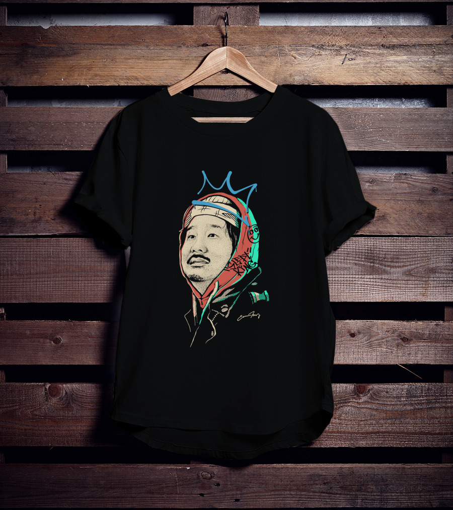 Bobby Lee Slept King Crown Art With Signature T-Shirt