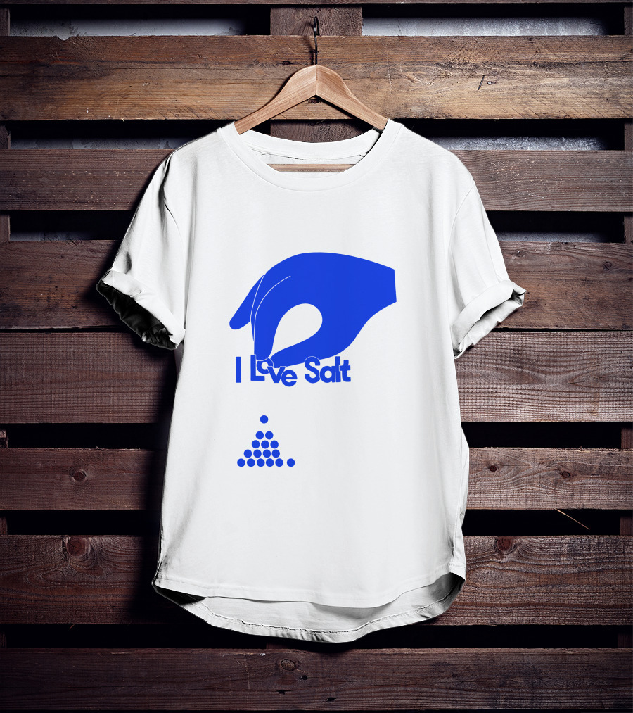 Shop Molly Baz Merch Store I Love Salt Hand With Dots T-Shirt