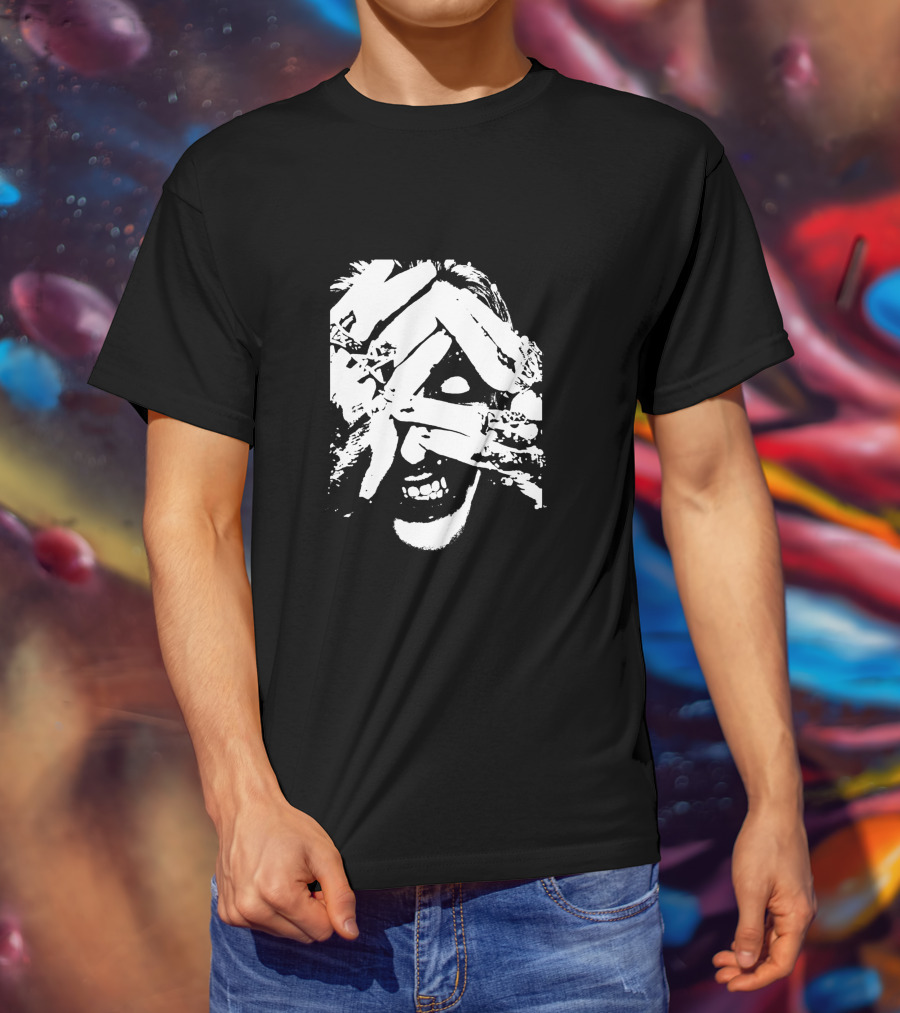 Joker Grin Chaos Abstract Hands T-Shirt
