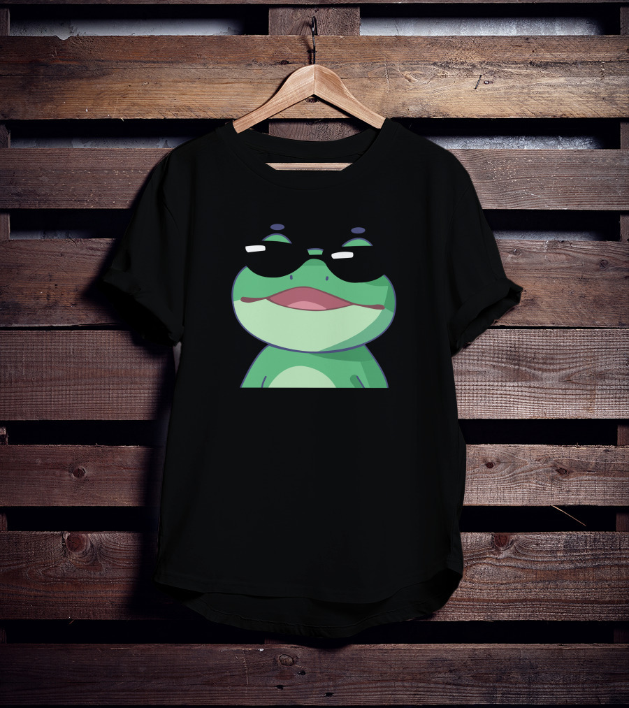 Shop The BoomerNa Merch Store Cool Frog With Sunglasses T-Shirt