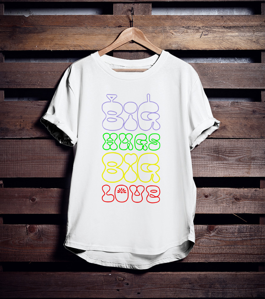 Teletubbies Big Hugs Big Love Pride Merch Store T-Shirt