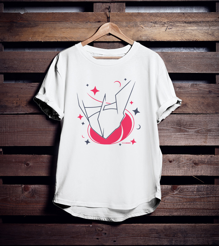 ADrive Team Shiny Space-Inspired Origami T-Shirt