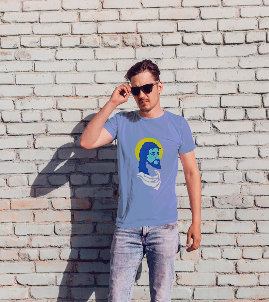 Bo Burnham Blue Halo Portrait Merch Bosus T-Shirt
