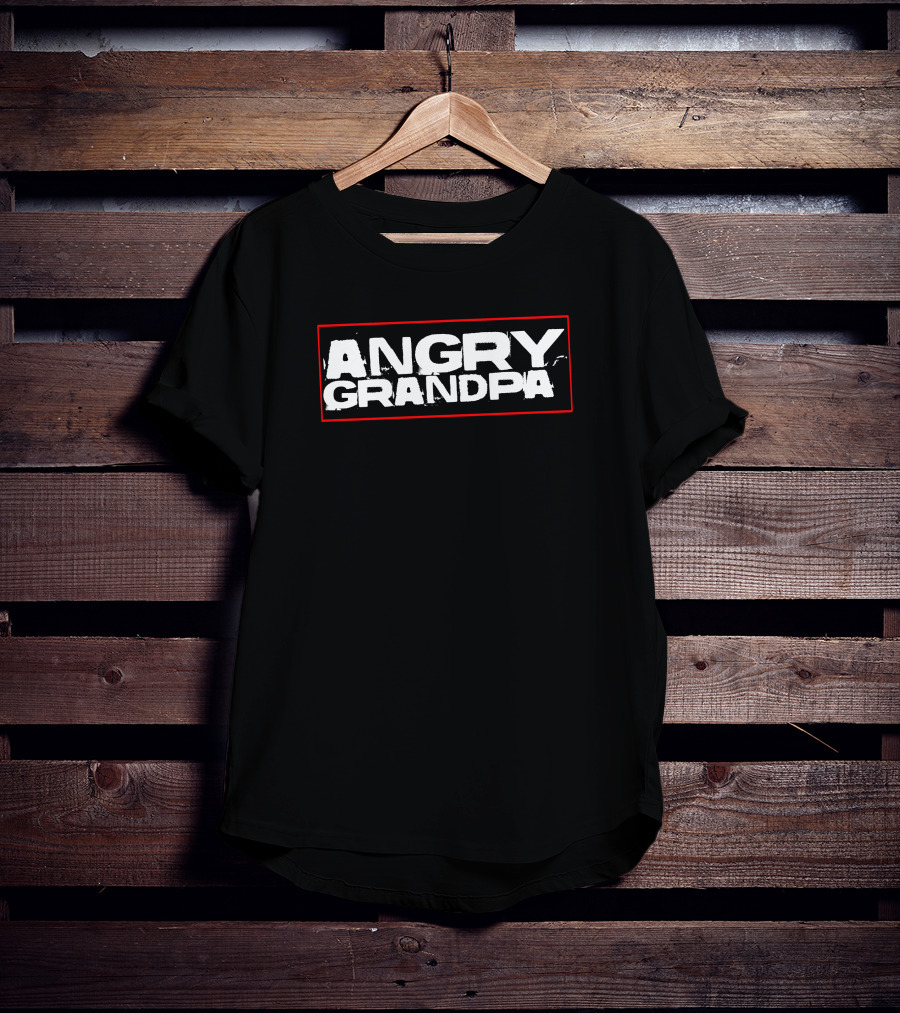Angry Grandpa BBTV Merch Shop Store Iconic Branding Text T-Shirt