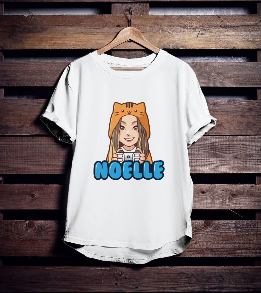 NOELLE Cat Hoodie Gamer Look T-Shirt