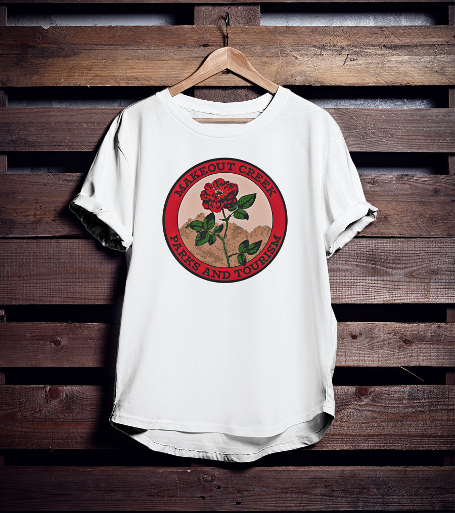 Makeout Creek Parks And Tourism Rose Mountain Badge T-Shirt