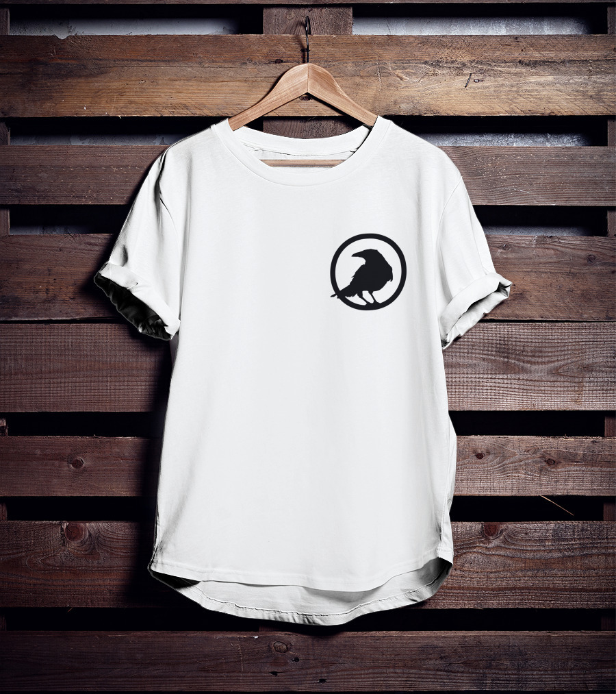 CrowfallGame Crow Silhouette Logo In Circle T-Shirt