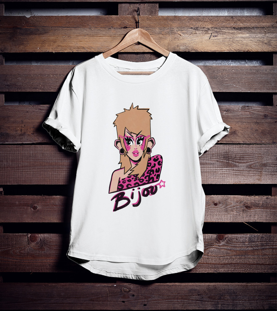 Bijou's Shop Let's Rock Retro Glam Rock T-Shirt