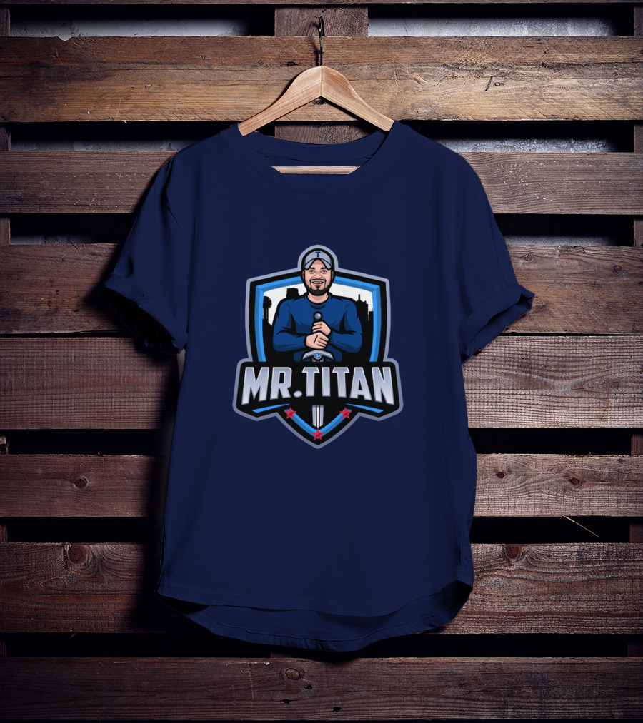 Mr Titan Baseball Shield Logo TeeKo Store T-Shirt