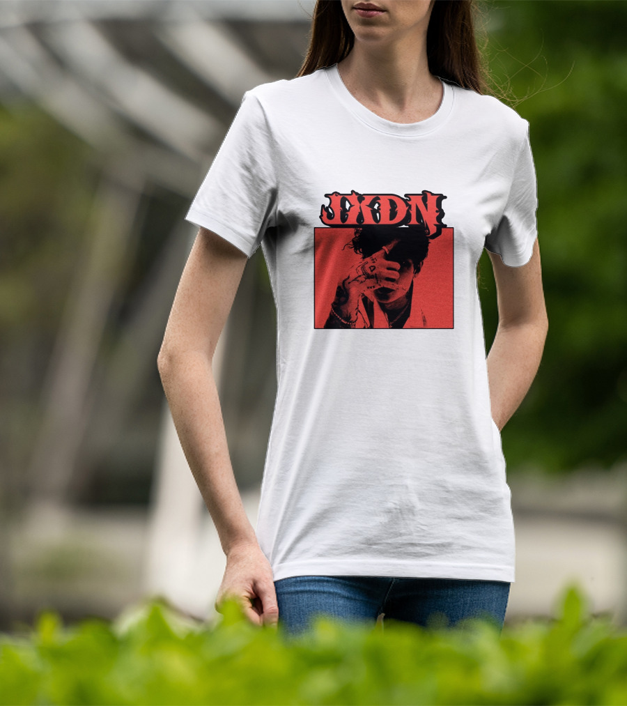JXDN Photo Red Image With Hand Gesture T-Shirt