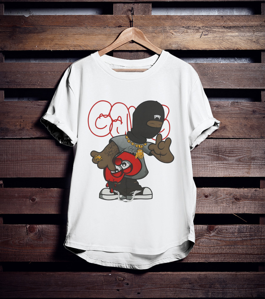 Glo Gang Character With Tattoo And Sneaker T-Shirt