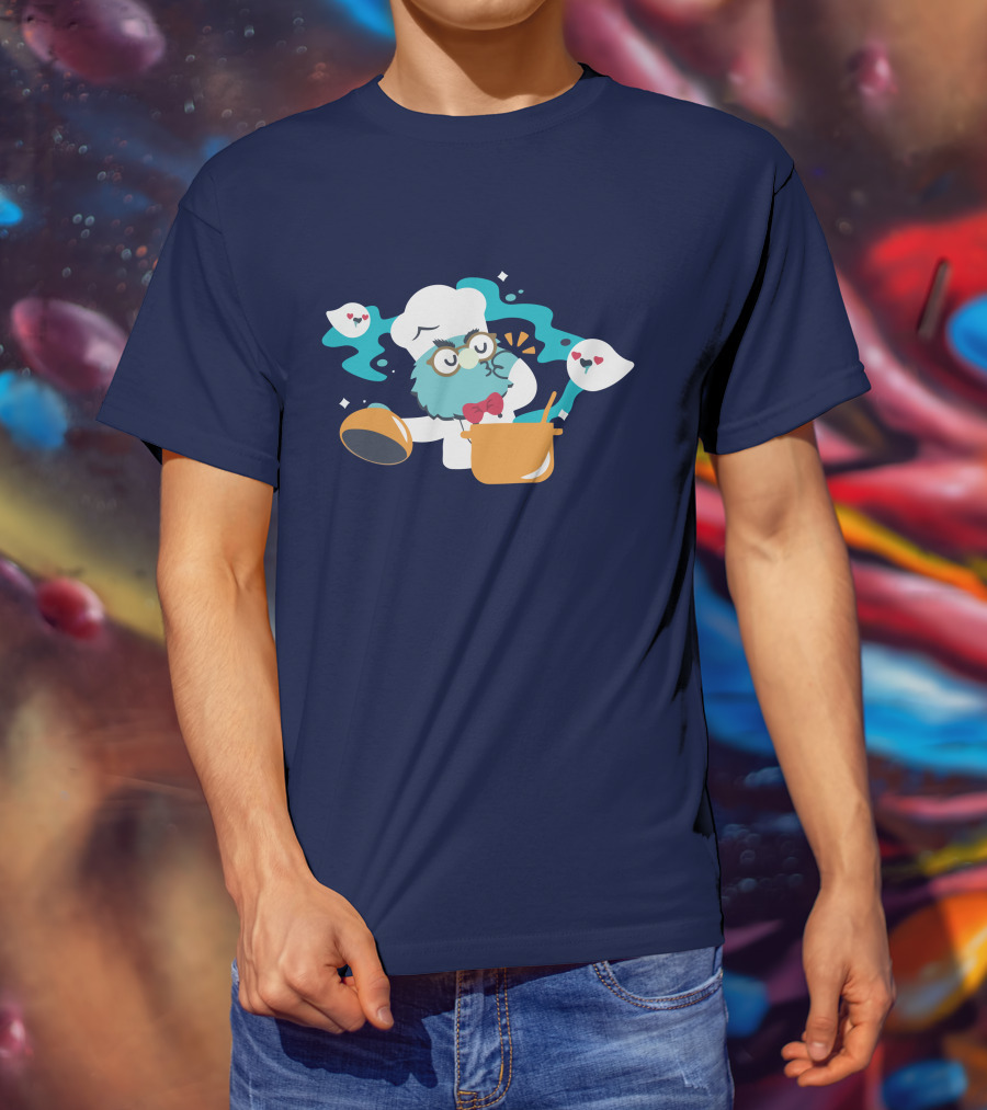 Er Merch Chef's Kiss Cute Cooking Owl With Hearts T-Shirt