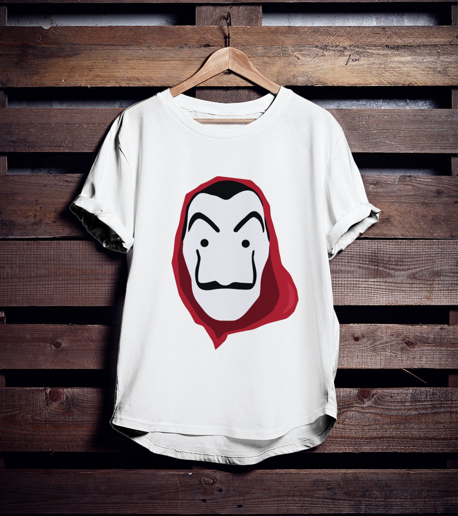 La Casa De Papel Money Heist Salvador Dalí Mask Red T-Shirt