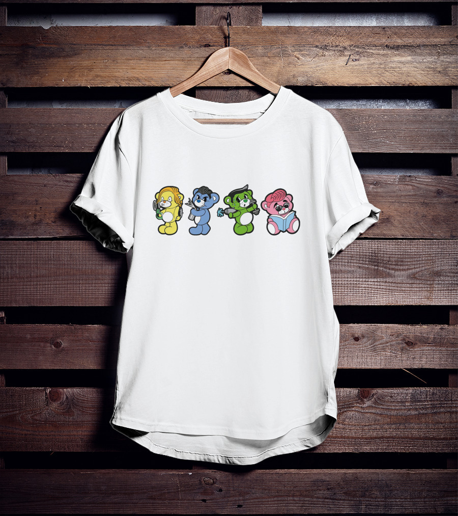Mcfly Merch Bear Cartoon Characters Band Members T-Shirt