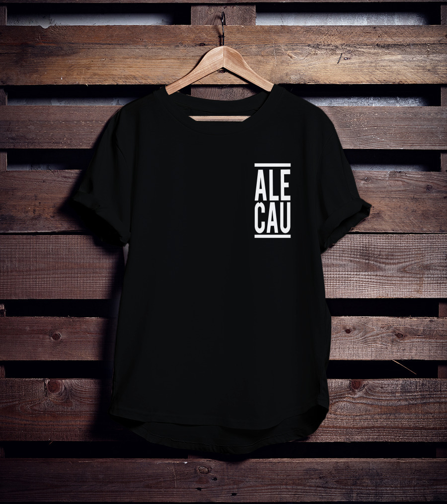 ALECAU Minimalist Text T-Shirt