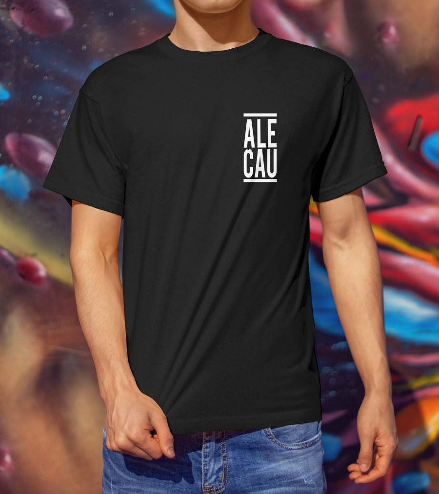 ALECAU Minimalist Text T-Shirt