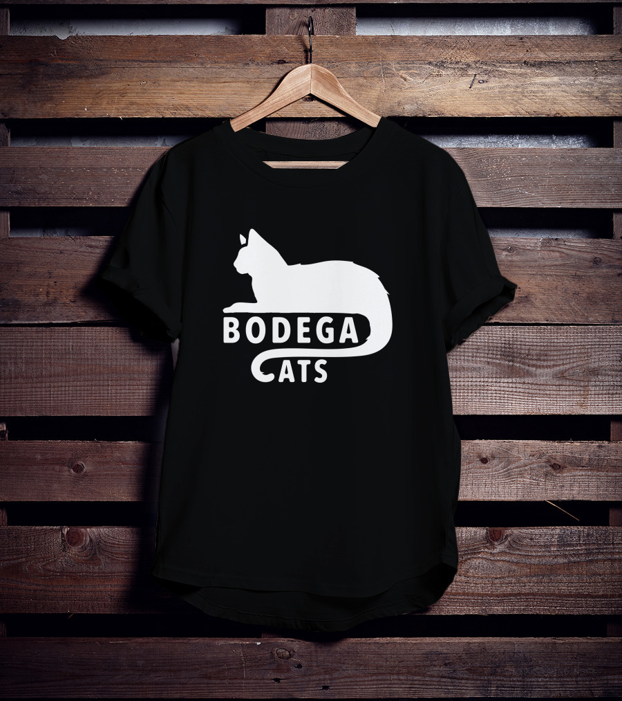 BodegaCats Cat Silhouette C Tail T-Shirt
