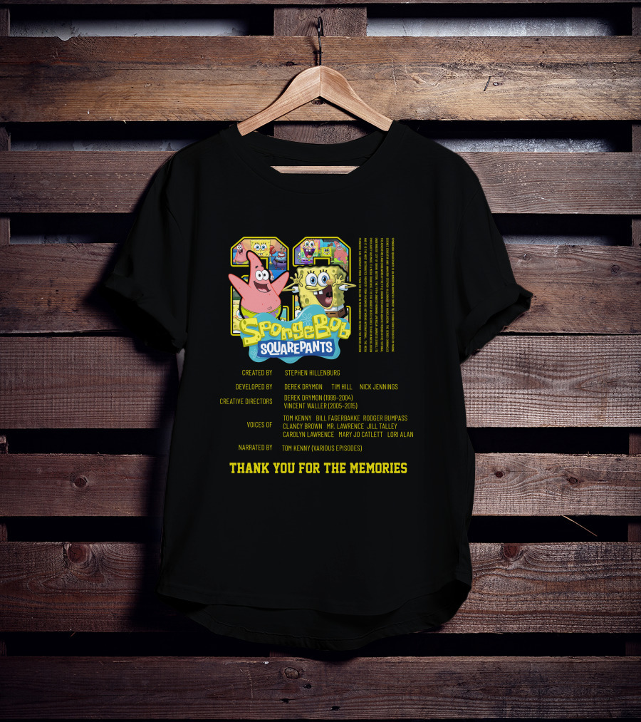 SpongeBob SquarePants Thank You For The Memories 1999-2015 Steven Hillenburg T-Shirt