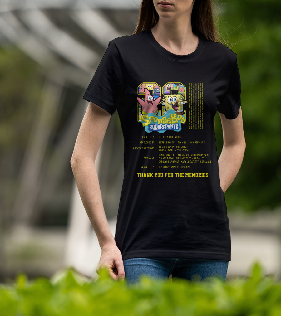 SpongeBob SquarePants Thank You For The Memories 1999-2015 Steven Hillenburg T-Shirt