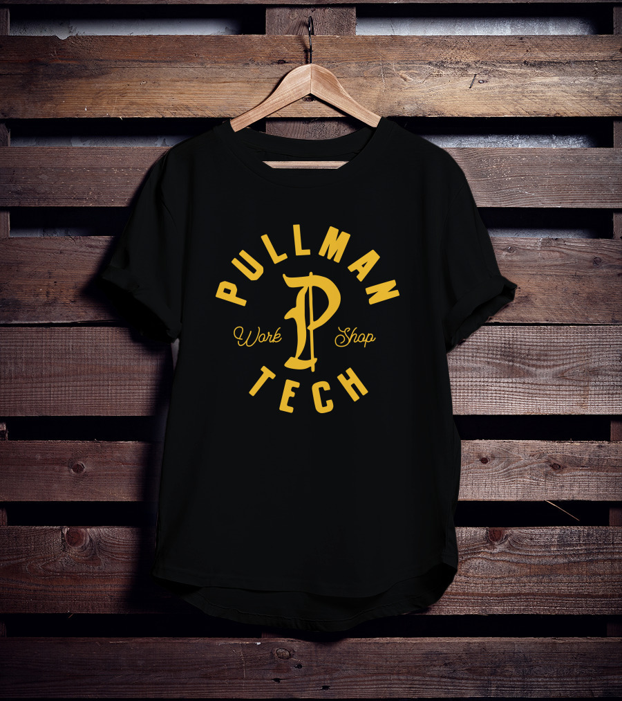 Pullman Tech WorkShop Vintage Style Retro Monogram T-Shirt