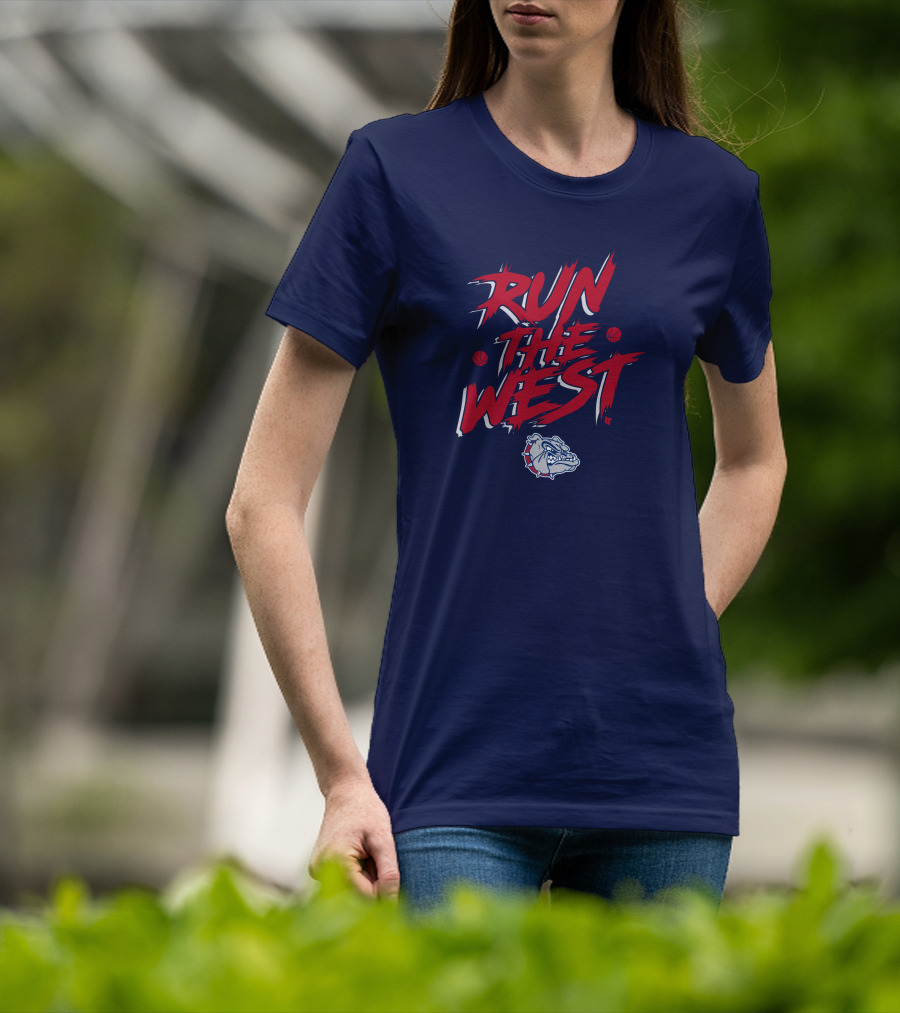 Gonzaga Run The West Bulldogs Basketball T-Shirt