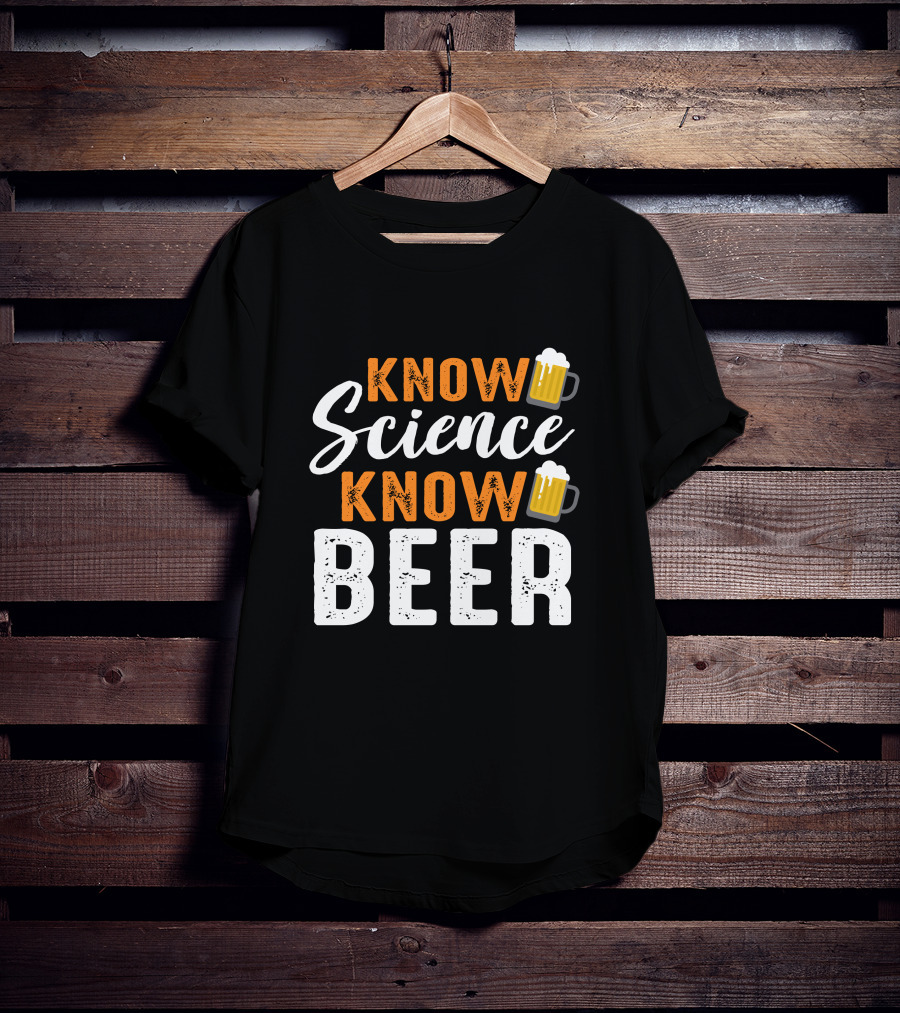 KNOW Science Know Beer Beer Mug Icons T-Shirt
